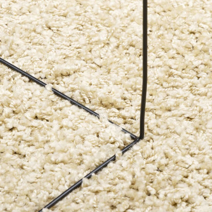 Shaggy Rug PAMPLONA High Pile Modern Gold Ø 280 cm