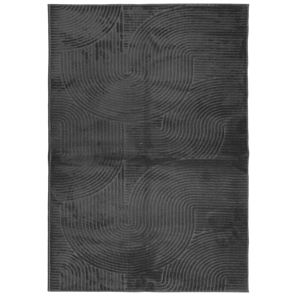 Rug IZA Short Pile Scandinavian Look Anthracite 120x170 cm