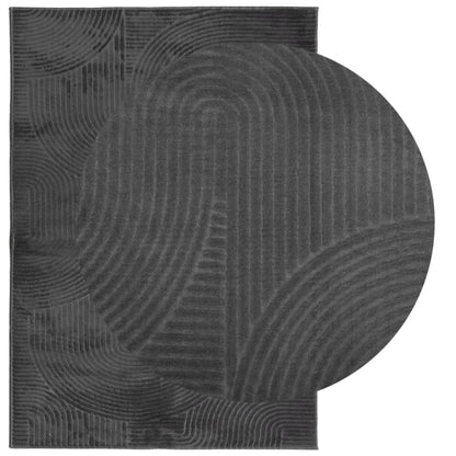 Rug IZA Short Pile Scandinavian Look Anthracite 120x170 cm