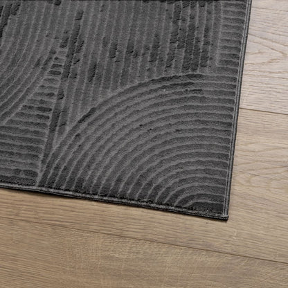 Rug IZA Short Pile Scandinavian Look Anthracite 120x170 cm