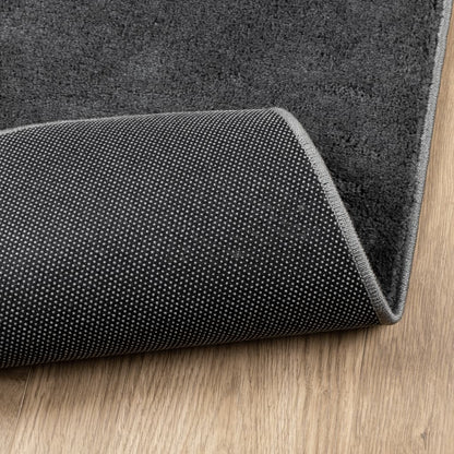 Rug OVIEDO Short Pile Anthracite 60x110 cm