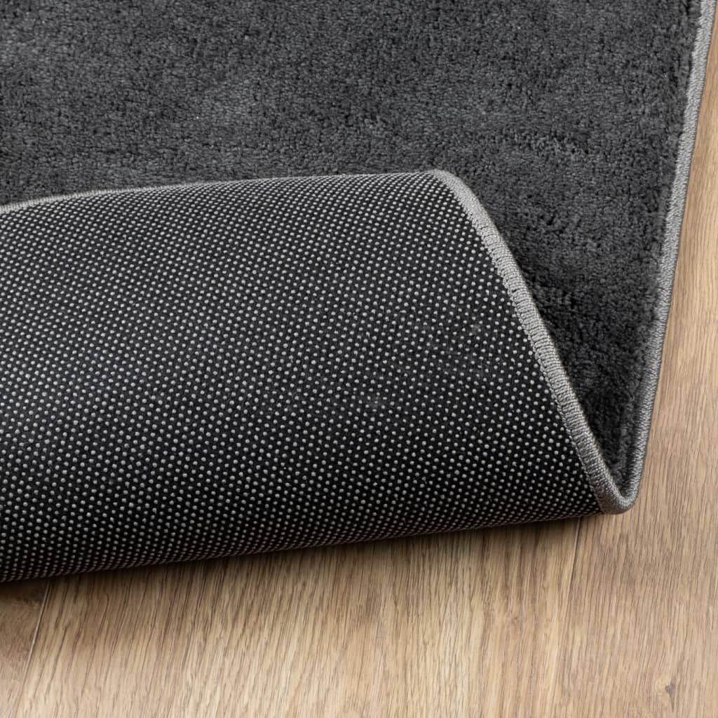 Rug OVIEDO Short Pile Anthracite 120x170 cm