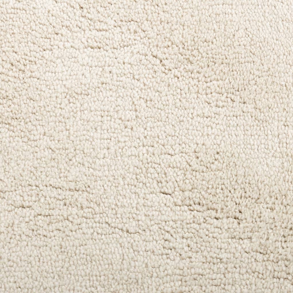 Rug OVIEDO Short Pile Beige Ø 80 cm