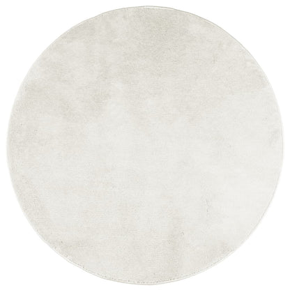 Rug OVIEDO Short Pile Cream Ø 80 cm