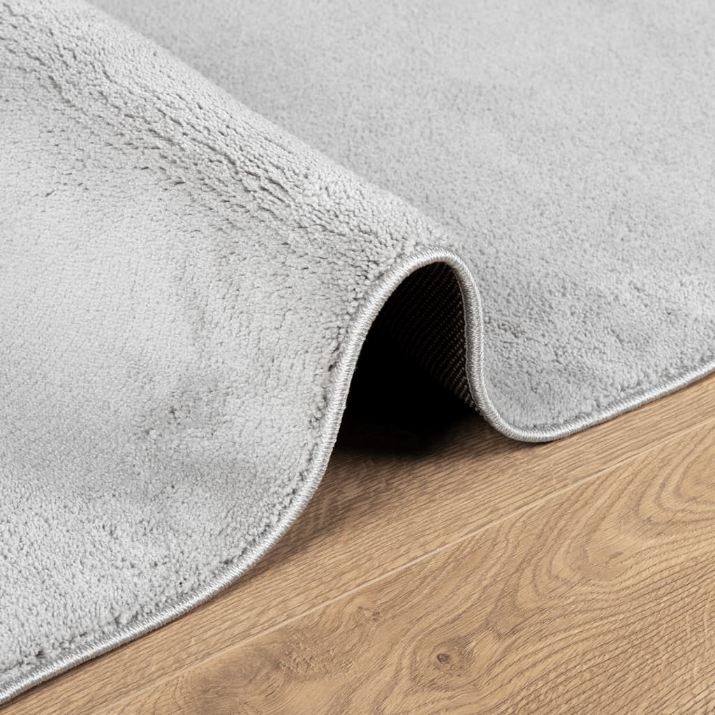 Rug OVIEDO Short Pile Grey 80x200 cm