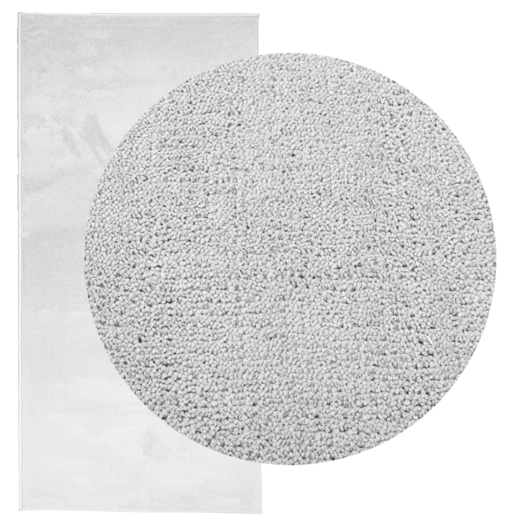 Rug OVIEDO Short Pile Grey 100x200 cm