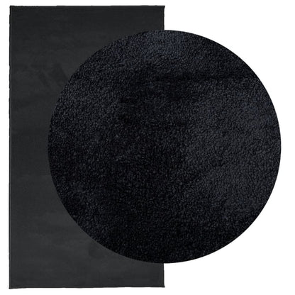 Rug OVIEDO Short Pile Black 60x110 cm