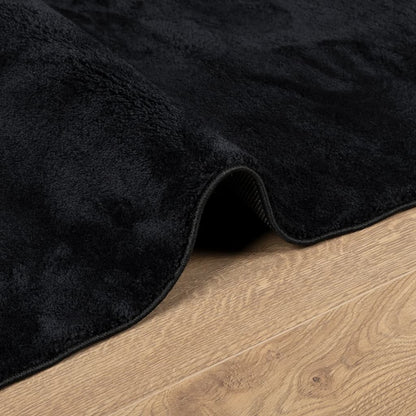 Rug OVIEDO Short Pile Black 60x110 cm