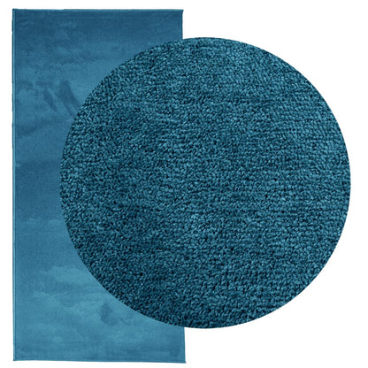 Rug OVIEDO Short Pile Turquoise 100x200 cm