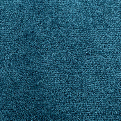 Rug OVIEDO Short Pile Turquoise Ø 240 cm
