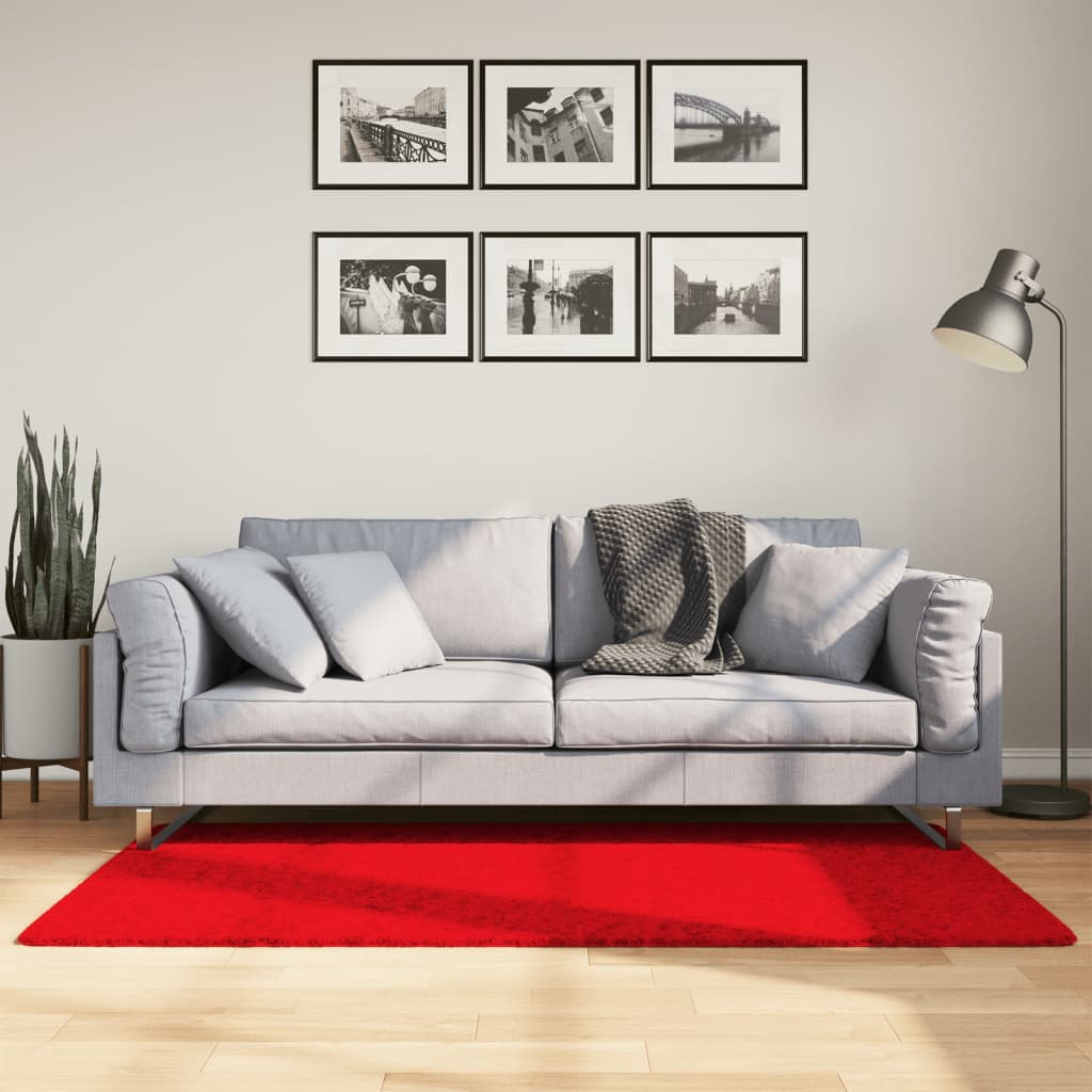 Rug OVIEDO Short Pile Red 80x150 cm