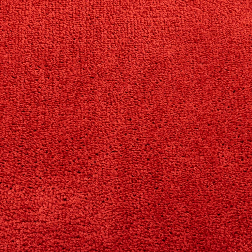 Rug OVIEDO Short Pile Red 80x200 cm