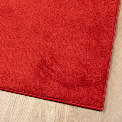 Rug OVIEDO Short Pile Red 120x120 cm