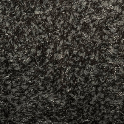 Rug ISTAN High Pile Shiny Look Anthracite Ø 100 cm