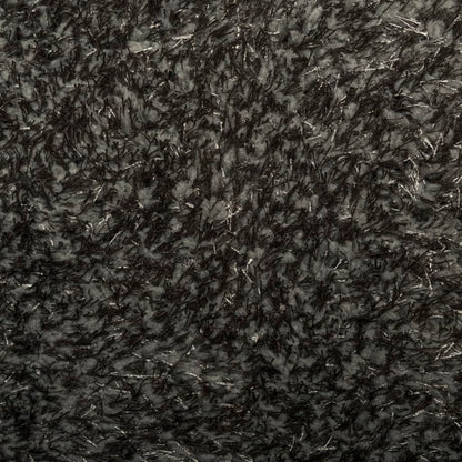 Rug ISTAN High Pile Shiny Look Anthracite Ø 160 cm