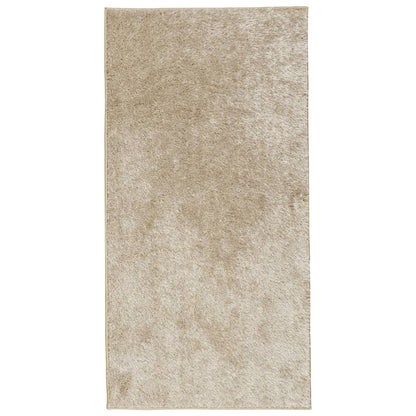 Rug ISTAN High Pile Shiny Look Beige 80x150 cm