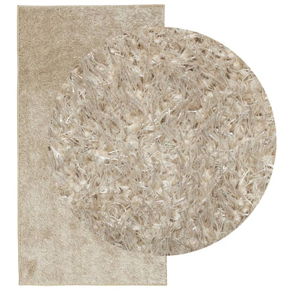 Rug ISTAN High Pile Shiny Look Beige 80x150 cm