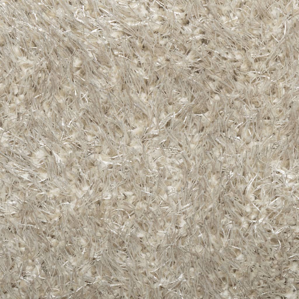 Rug ISTAN High Pile Shiny Look Beige 80x150 cm