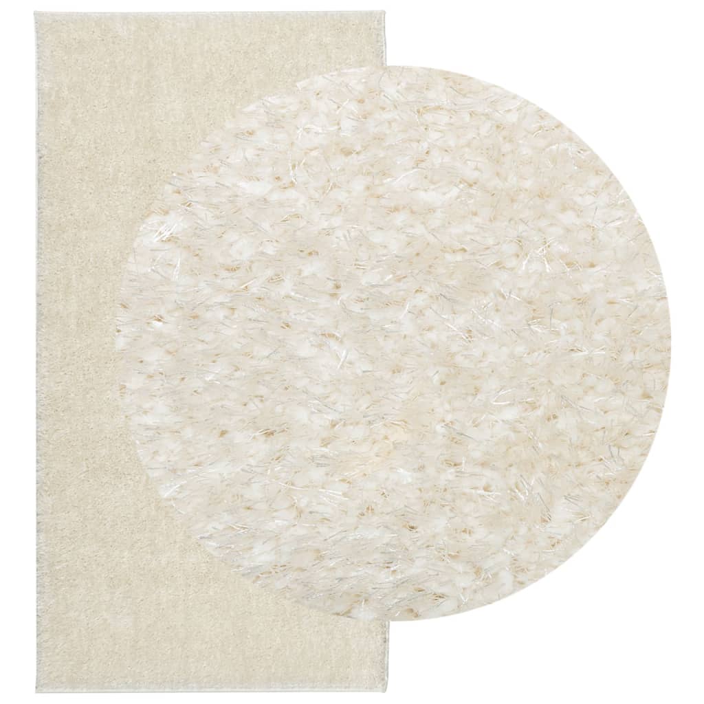 Rug ISTAN High Pile Shiny Look Cream 80x150 cm