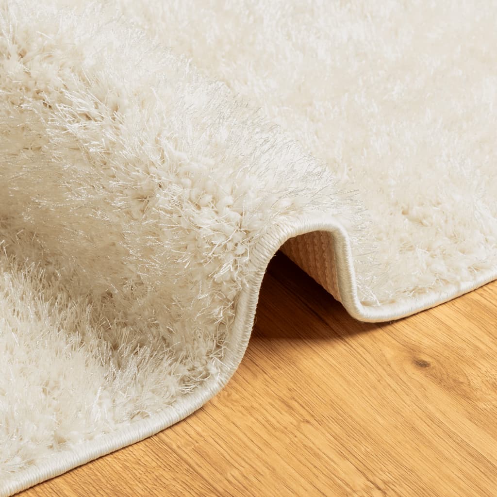 Rug ISTAN High Pile Shiny Look Cream 80x150 cm