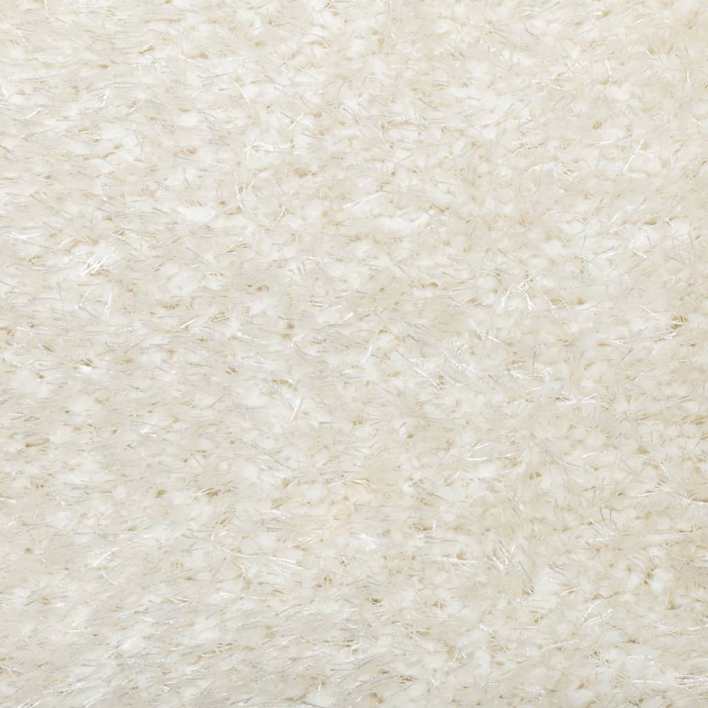 Rug ISTAN High Pile Shiny Look Cream Ø 160 cm