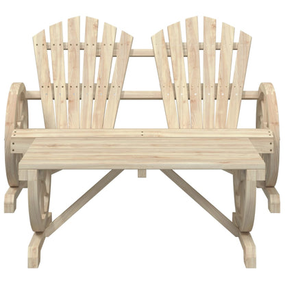 4 Piece Garden Lounge Set Solid Wood Fir