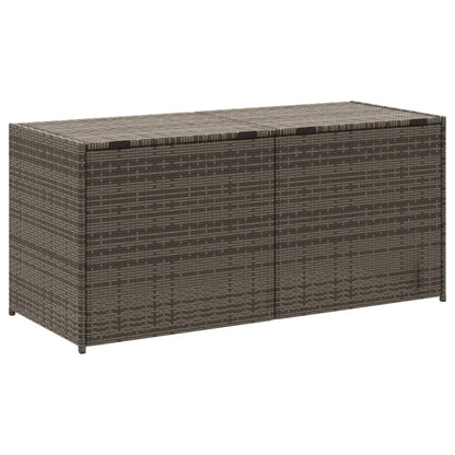 Garden Storage Box Grey 283L Poly Rattan