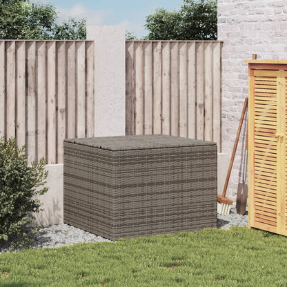 Garden Storage Box Grey 291L Poly Rattan