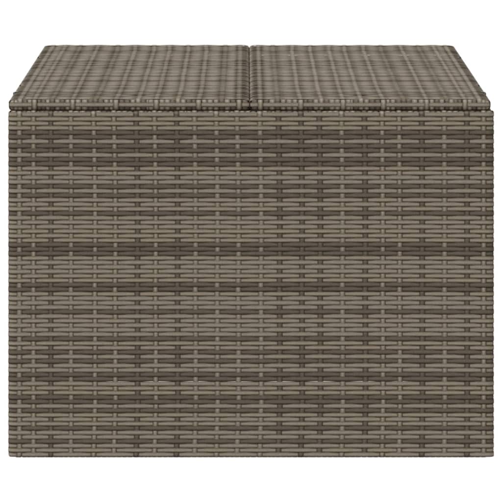 Garden Storage Box Grey 291L Poly Rattan