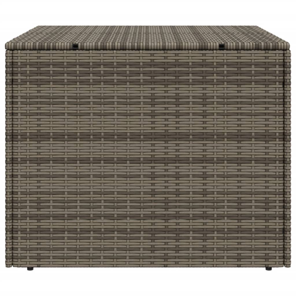 Garden Storage Box Grey 291L Poly Rattan