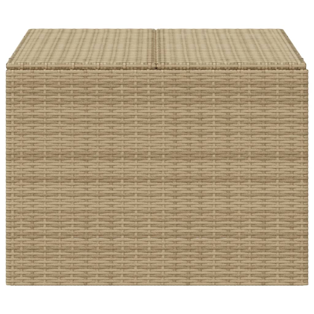 Garden Storage Box Mix Beige 291L Poly Rattan