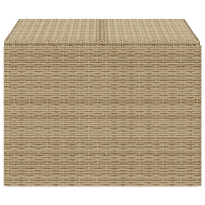 Garden Storage Box Mix Beige 291L Poly Rattan