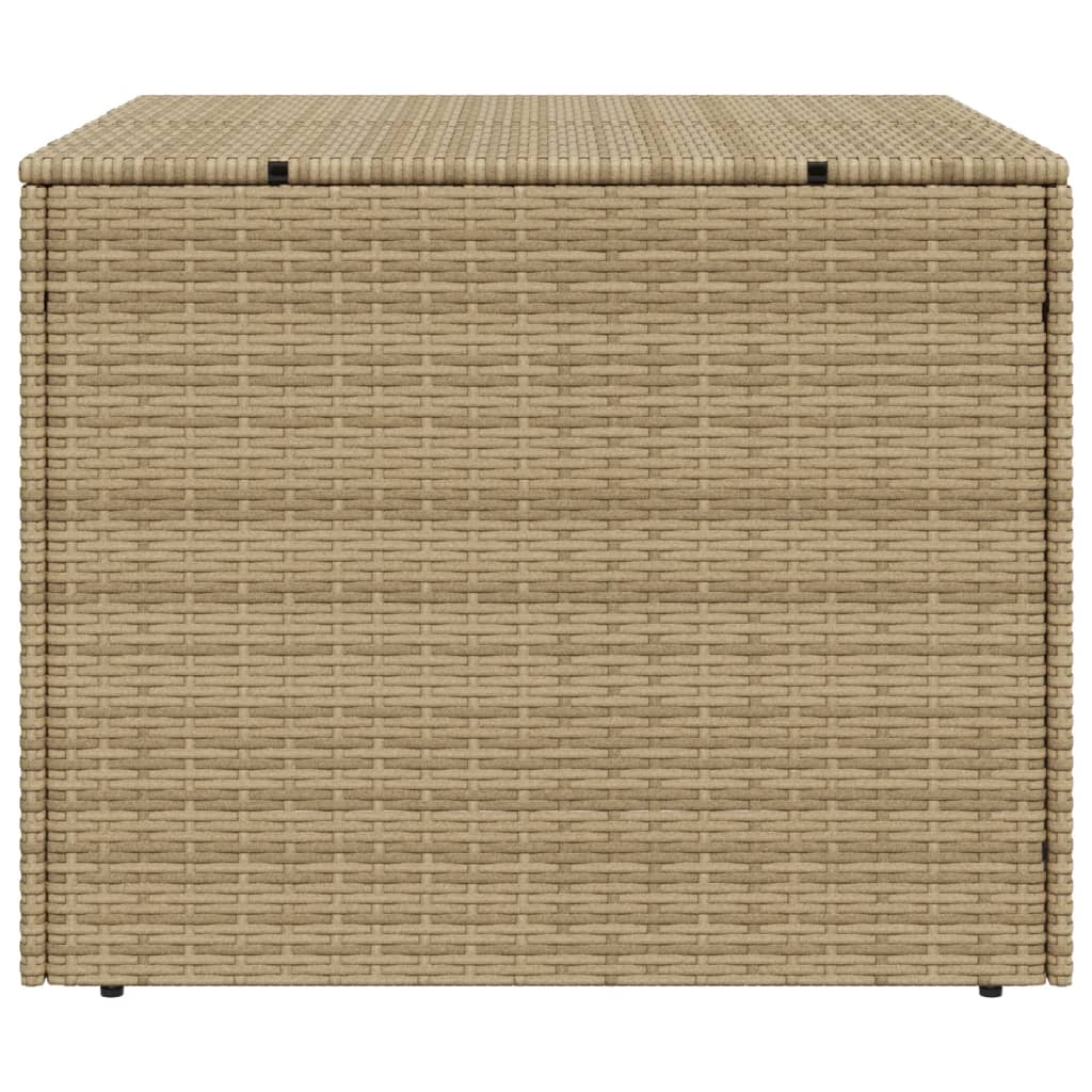 Garden Storage Box Mix Beige 291L Poly Rattan