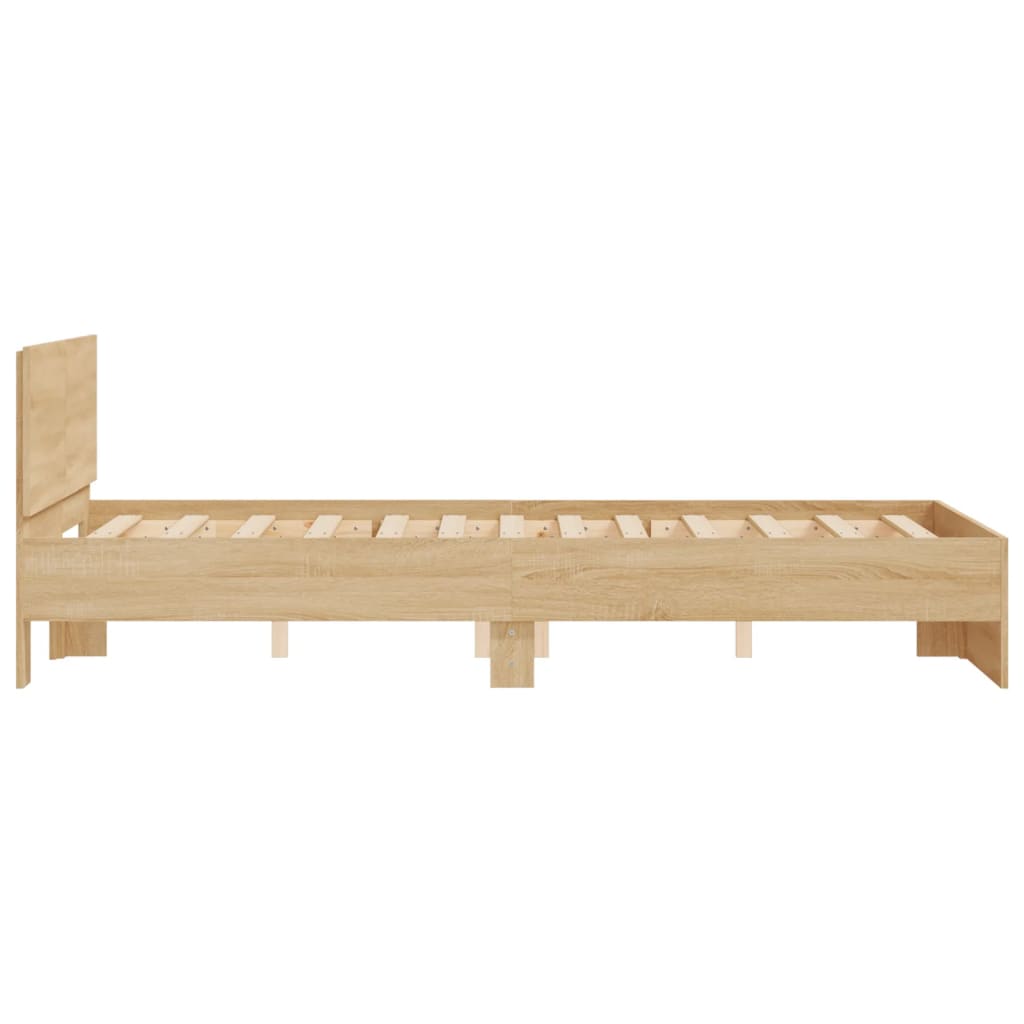 Bed Frame without Mattress Sonoma Oak 120x190 cm Small Double