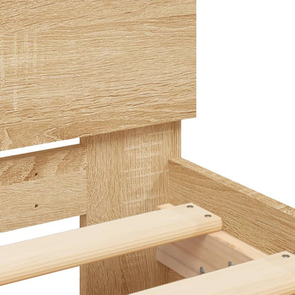 Bed Frame without Mattress Sonoma Oak 120x190 cm Small Double