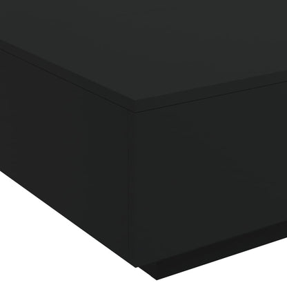 Coffee Table Black 80x80x31 cm Engineered Wood