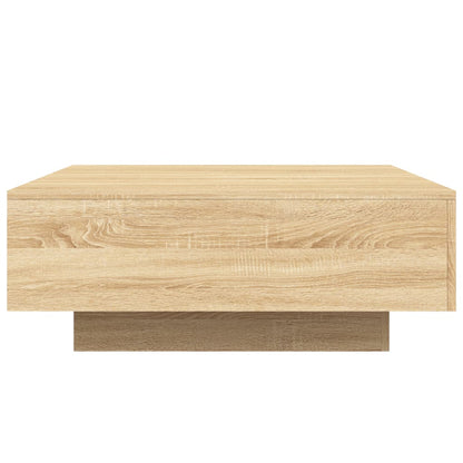 Coffee Table Sonoma Oak 80x80x31 cm Engineered Wood