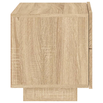 Bedside Cabinet with LED Lights Sonoma Oak 70x36x40.5 cm