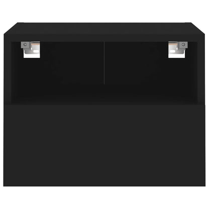 TV Wall Cabinet Black 40x30x30 cm Engineered Wood