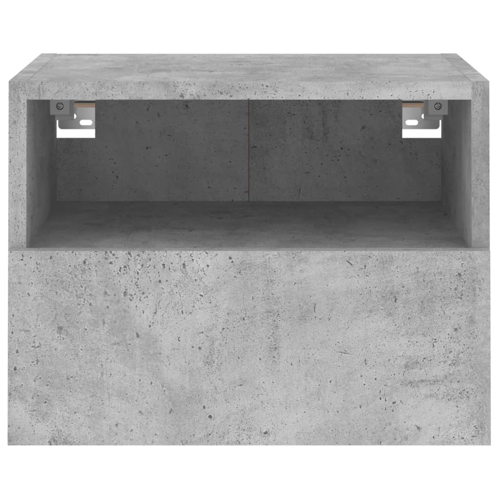 TV Wall Cabinet Concrete Grey 40x30x30 cm Engineered Wood