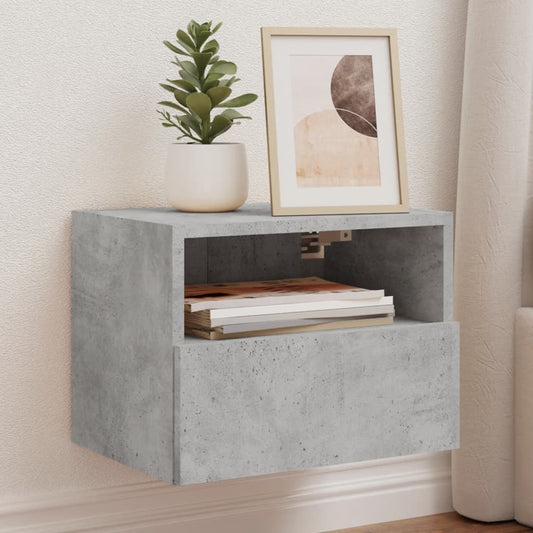 TV Wall Cabinet Concrete Grey 40x30x30 cm Engineered Wood