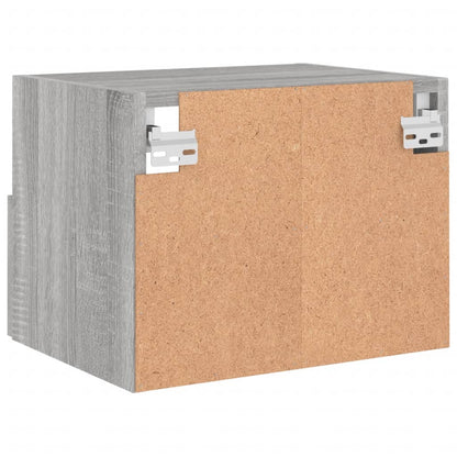 TV Wall Cabinet Grey Sonoma 40x30x30 cm Engineered Wood