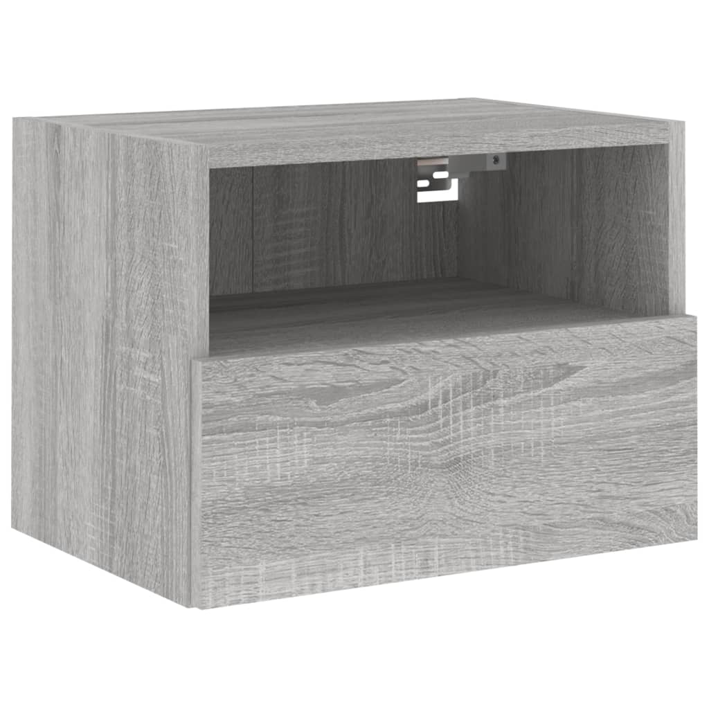 TV Wall Cabinets 2 pcs Grey Sonoma 40x30x30 cm Engineered Wood