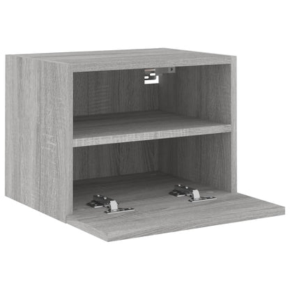 TV Wall Cabinets 2 pcs Grey Sonoma 40x30x30 cm Engineered Wood