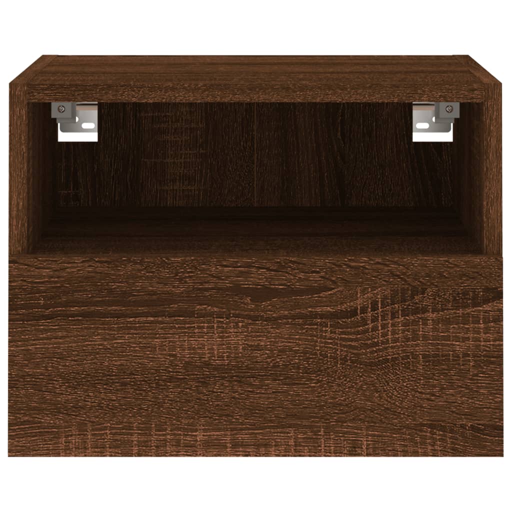 TV Wall Cabinet Brown Oak 40x30x30 cm Engineered Wood