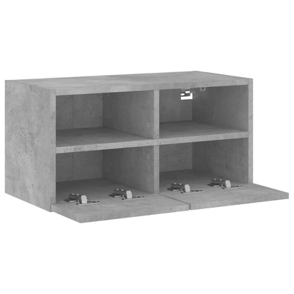 TV Wall Cabinet Concrete Grey 60x30x30 cm Engineered Wood