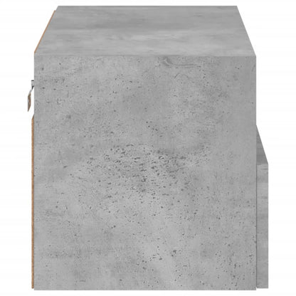 TV Wall Cabinet Concrete Grey 60x30x30 cm Engineered Wood