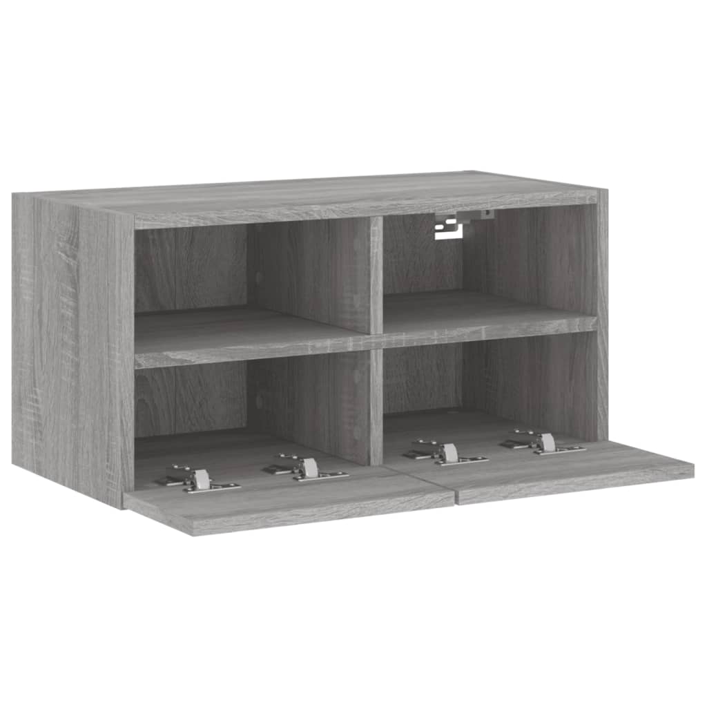 TV Wall Cabinet Grey Sonoma 60x30x30 cm Engineered Wood