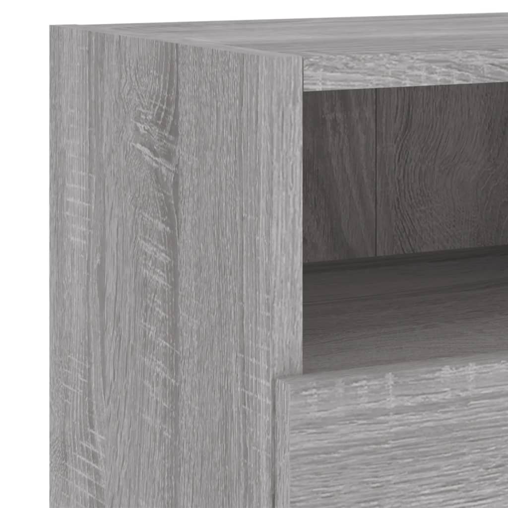 TV Wall Cabinet Grey Sonoma 60x30x30 cm Engineered Wood