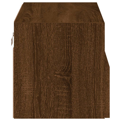 TV Wall Cabinet Brown Oak 60x30x30 cm Engineered Wood